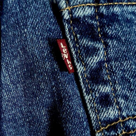 Vintage 90s Women's Levi's 512 Tapered Red Tab Blue Jeans - Size 12 Long - Picture 10 of 10